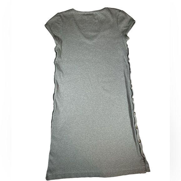 Maeve Anthropology Gray Sweater Dress with button detail Size XSP (runs big) - Picture 4 of 5